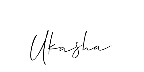 Make a short Ukasha signature style. Manage your documents anywhere anytime using Allison_Script. Create and add eSignatures, submit forms, share and send files easily. Ukasha signature style 2 images and pictures png