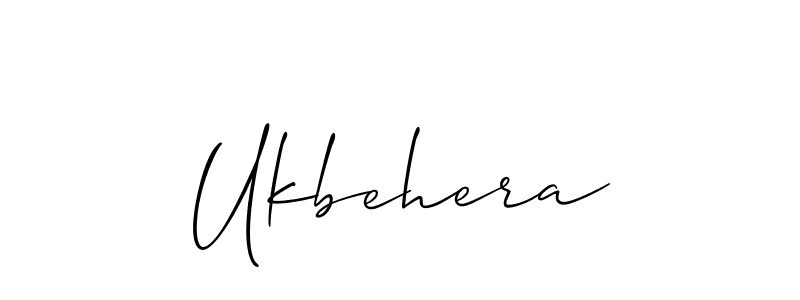 Make a short Ukbehera signature style. Manage your documents anywhere anytime using Allison_Script. Create and add eSignatures, submit forms, share and send files easily. Ukbehera signature style 2 images and pictures png