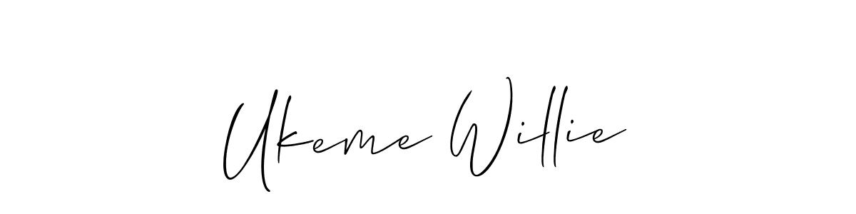 See photos of Ukeme Willie official signature by Spectra . Check more albums & portfolios. Read reviews & check more about Allison_Script font. Ukeme Willie signature style 2 images and pictures png