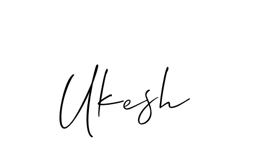 You should practise on your own different ways (Allison_Script) to write your name (Ukesh) in signature. don't let someone else do it for you. Ukesh signature style 2 images and pictures png