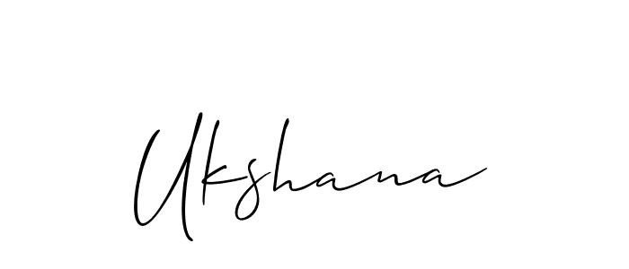 Similarly Allison_Script is the best handwritten signature design. Signature creator online .You can use it as an online autograph creator for name Ukshana. Ukshana signature style 2 images and pictures png