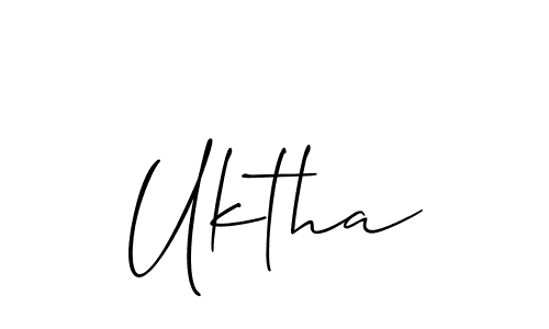 Check out images of Autograph of Uktha name. Actor Uktha Signature Style. Allison_Script is a professional sign style online. Uktha signature style 2 images and pictures png
