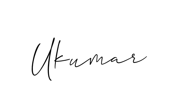 Ukumar stylish signature style. Best Handwritten Sign (Allison_Script) for my name. Handwritten Signature Collection Ideas for my name Ukumar. Ukumar signature style 2 images and pictures png