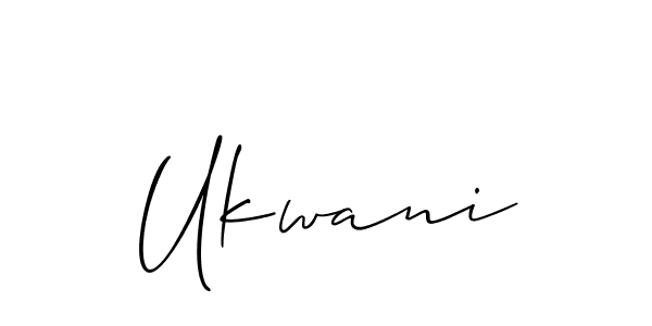 Also we have Ukwani name is the best signature style. Create professional handwritten signature collection using Allison_Script autograph style. Ukwani signature style 2 images and pictures png