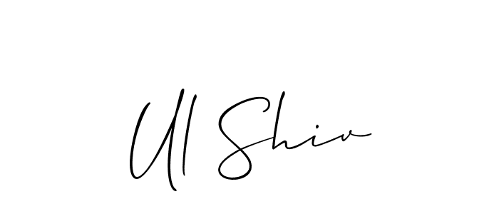 Make a beautiful signature design for name Ul Shiv. Use this online signature maker to create a handwritten signature for free. Ul Shiv signature style 2 images and pictures png