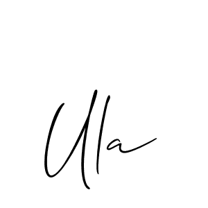 This is the best signature style for the Ula name. Also you like these signature font (Allison_Script). Mix name signature. Ula signature style 2 images and pictures png