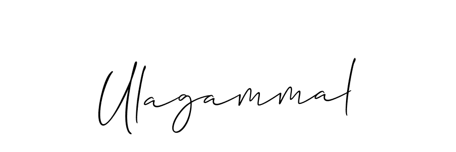 Make a beautiful signature design for name Ulagammal. With this signature (Allison_Script) style, you can create a handwritten signature for free. Ulagammal signature style 2 images and pictures png