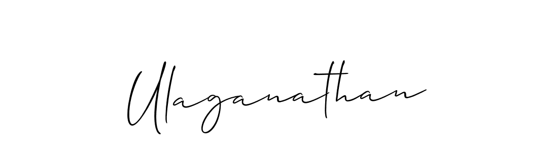 if you are searching for the best signature style for your name Ulaganathan. so please give up your signature search. here we have designed multiple signature styles  using Allison_Script. Ulaganathan signature style 2 images and pictures png