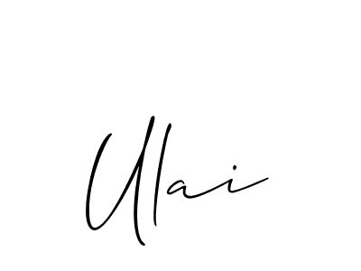 Best and Professional Signature Style for Ulai. Allison_Script Best Signature Style Collection. Ulai signature style 2 images and pictures png