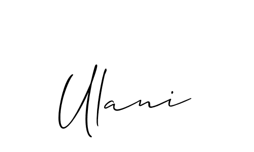 Make a beautiful signature design for name Ulani. Use this online signature maker to create a handwritten signature for free. Ulani signature style 2 images and pictures png