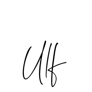 Make a beautiful signature design for name Ulf. With this signature (Allison_Script) style, you can create a handwritten signature for free. Ulf signature style 2 images and pictures png