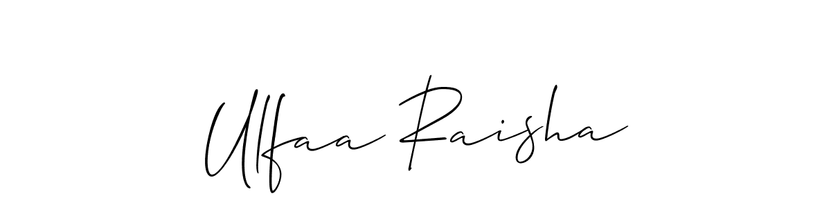 Here are the top 10 professional signature styles for the name Ulfaa Raisha. These are the best autograph styles you can use for your name. Ulfaa Raisha signature style 2 images and pictures png