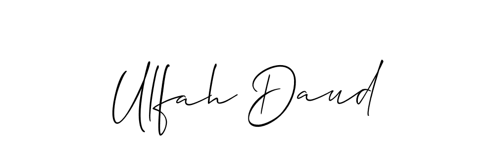 Once you've used our free online signature maker to create your best signature Allison_Script style, it's time to enjoy all of the benefits that Ulfah Daud name signing documents. Ulfah Daud signature style 2 images and pictures png