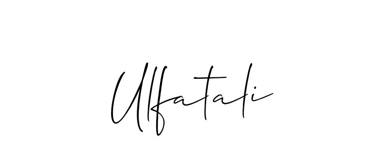 Once you've used our free online signature maker to create your best signature Allison_Script style, it's time to enjoy all of the benefits that Ulfatali name signing documents. Ulfatali signature style 2 images and pictures png