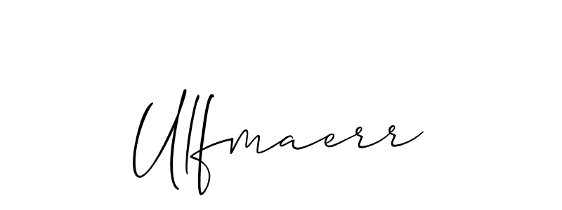 How to Draw Ulfmaerr signature style? Allison_Script is a latest design signature styles for name Ulfmaerr. Ulfmaerr signature style 2 images and pictures png