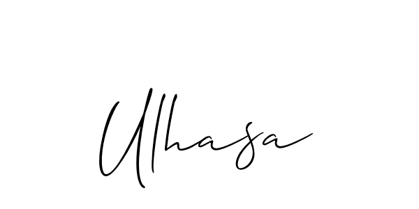 Make a short Ulhasa signature style. Manage your documents anywhere anytime using Allison_Script. Create and add eSignatures, submit forms, share and send files easily. Ulhasa signature style 2 images and pictures png