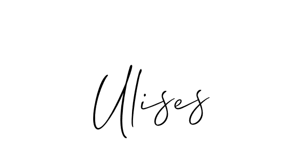 How to make Ulises signature? Allison_Script is a professional autograph style. Create handwritten signature for Ulises name. Ulises signature style 2 images and pictures png