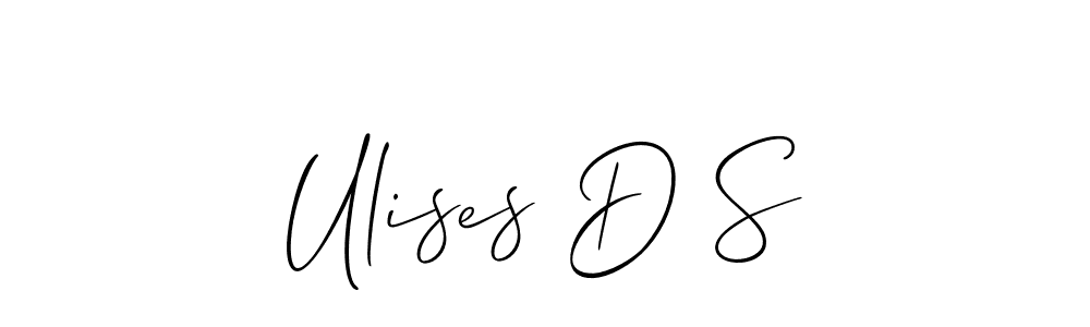 Here are the top 10 professional signature styles for the name Ulises D S. These are the best autograph styles you can use for your name. Ulises D S signature style 2 images and pictures png
