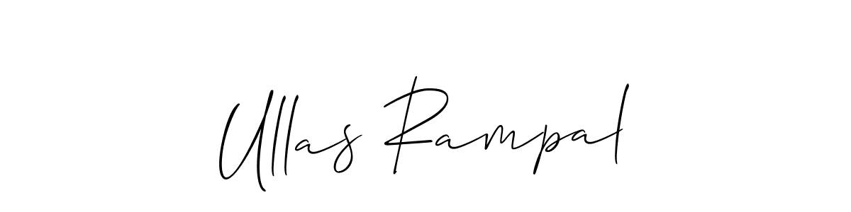 Allison_Script is a professional signature style that is perfect for those who want to add a touch of class to their signature. It is also a great choice for those who want to make their signature more unique. Get Ullas Rampal name to fancy signature for free. Ullas Rampal signature style 2 images and pictures png