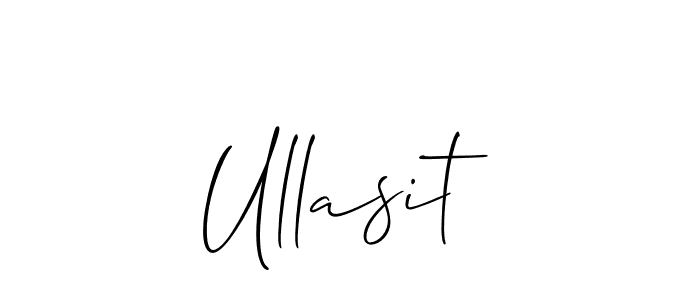 How to Draw Ullasit signature style? Allison_Script is a latest design signature styles for name Ullasit. Ullasit signature style 2 images and pictures png