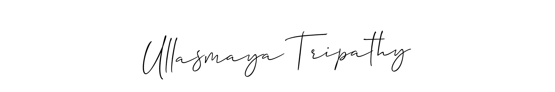You should practise on your own different ways (Allison_Script) to write your name (Ullasmaya Tripathy) in signature. don't let someone else do it for you. Ullasmaya Tripathy signature style 2 images and pictures png
