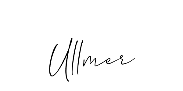 Also You can easily find your signature by using the search form. We will create Ullmer name handwritten signature images for you free of cost using Allison_Script sign style. Ullmer signature style 2 images and pictures png