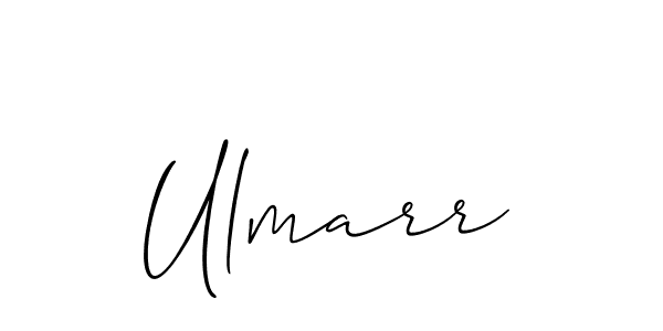 Ulmarr stylish signature style. Best Handwritten Sign (Allison_Script) for my name. Handwritten Signature Collection Ideas for my name Ulmarr. Ulmarr signature style 2 images and pictures png