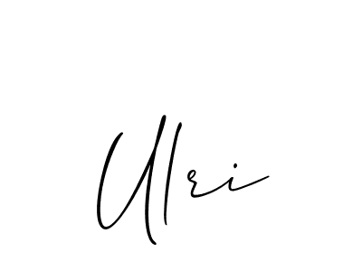 Ulri stylish signature style. Best Handwritten Sign (Allison_Script) for my name. Handwritten Signature Collection Ideas for my name Ulri. Ulri signature style 2 images and pictures png
