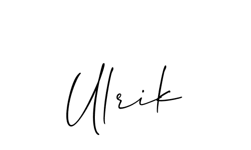Ulrik stylish signature style. Best Handwritten Sign (Allison_Script) for my name. Handwritten Signature Collection Ideas for my name Ulrik. Ulrik signature style 2 images and pictures png