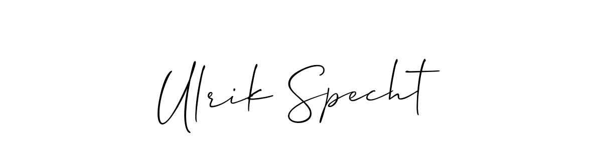 Best and Professional Signature Style for Ulrik Specht. Allison_Script Best Signature Style Collection. Ulrik Specht signature style 2 images and pictures png