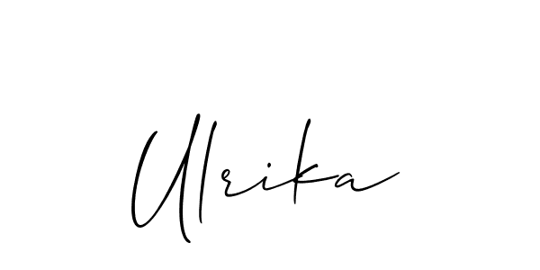Best and Professional Signature Style for Ulrika. Allison_Script Best Signature Style Collection. Ulrika signature style 2 images and pictures png