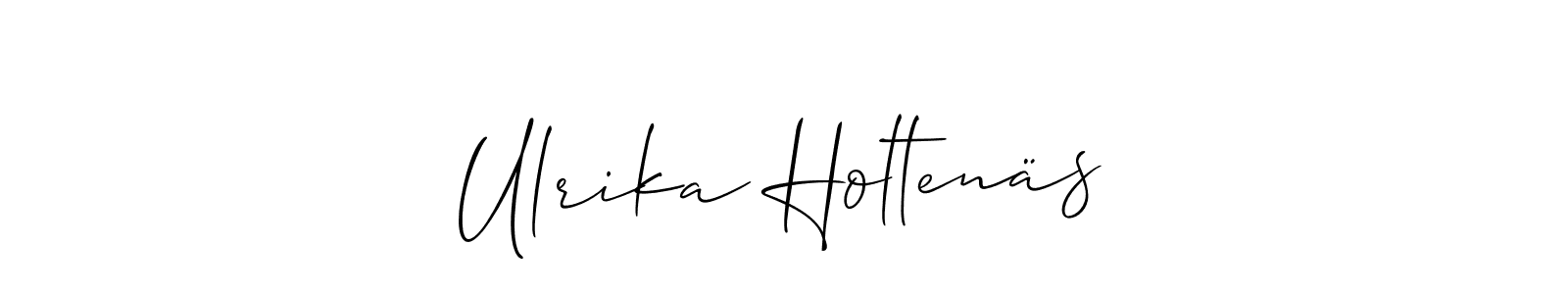 Make a beautiful signature design for name Ulrika Holtenäs. With this signature (Allison_Script) style, you can create a handwritten signature for free. Ulrika Holtenäs signature style 2 images and pictures png