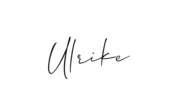 Create a beautiful signature design for name Ulrike. With this signature (Allison_Script) fonts, you can make a handwritten signature for free. Ulrike signature style 2 images and pictures png