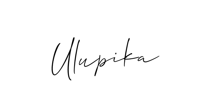 Once you've used our free online signature maker to create your best signature Allison_Script style, it's time to enjoy all of the benefits that Ulupika name signing documents. Ulupika signature style 2 images and pictures png