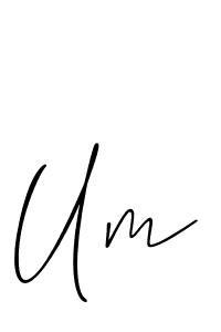 You should practise on your own different ways (Allison_Script) to write your name (Um) in signature. don't let someone else do it for you. Um signature style 2 images and pictures png