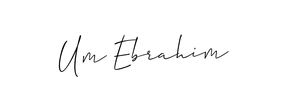 It looks lik you need a new signature style for name Um Ebrahim. Design unique handwritten (Allison_Script) signature with our free signature maker in just a few clicks. Um Ebrahim signature style 2 images and pictures png