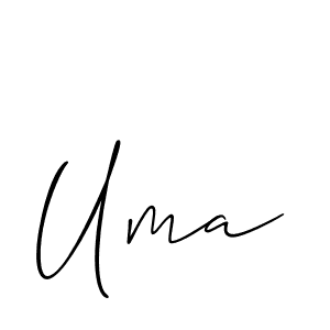 if you are searching for the best signature style for your name Uma. so please give up your signature search. here we have designed multiple signature styles  using Allison_Script. Uma signature style 2 images and pictures png