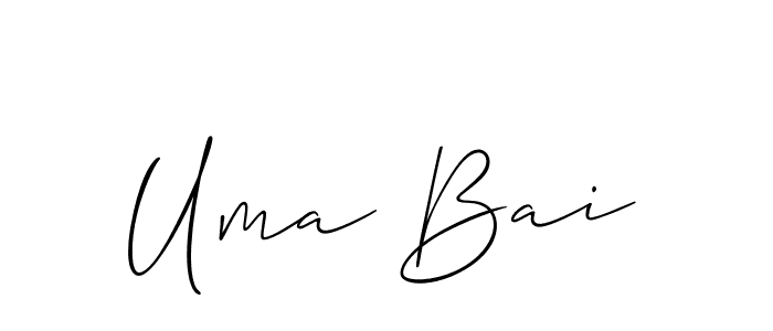 Design your own signature with our free online signature maker. With this signature software, you can create a handwritten (Allison_Script) signature for name Uma Bai. Uma Bai signature style 2 images and pictures png