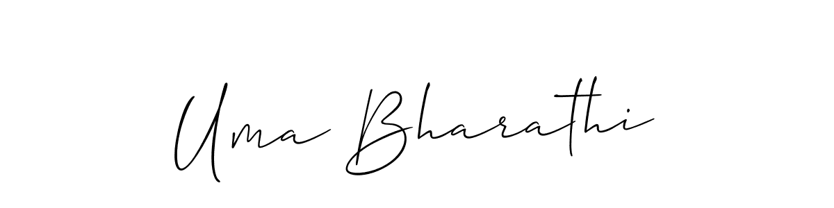 You can use this online signature creator to create a handwritten signature for the name Uma Bharathi. This is the best online autograph maker. Uma Bharathi signature style 2 images and pictures png