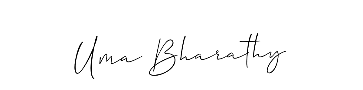 Make a short Uma Bharathy signature style. Manage your documents anywhere anytime using Allison_Script. Create and add eSignatures, submit forms, share and send files easily. Uma Bharathy signature style 2 images and pictures png