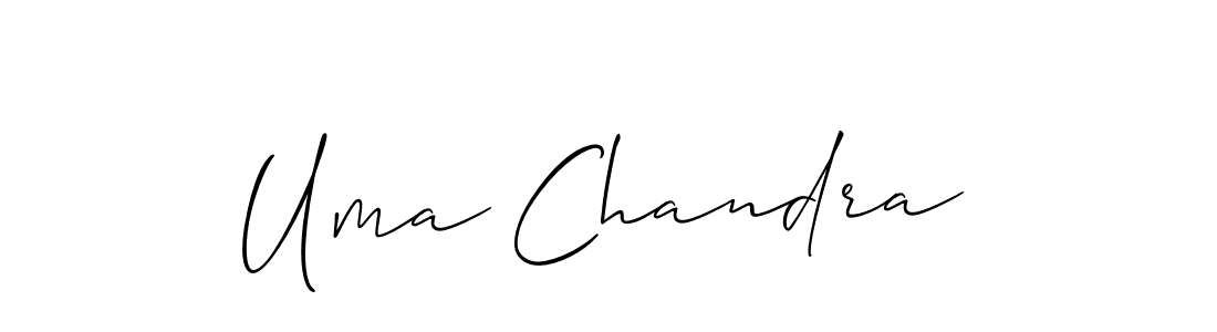 Also we have Uma Chandra name is the best signature style. Create professional handwritten signature collection using Allison_Script autograph style. Uma Chandra signature style 2 images and pictures png