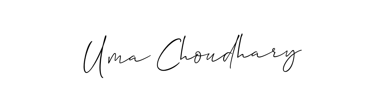 Here are the top 10 professional signature styles for the name Uma Choudhary. These are the best autograph styles you can use for your name. Uma Choudhary signature style 2 images and pictures png