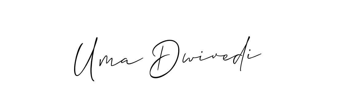 How to make Uma Dwivedi signature? Allison_Script is a professional autograph style. Create handwritten signature for Uma Dwivedi name. Uma Dwivedi signature style 2 images and pictures png