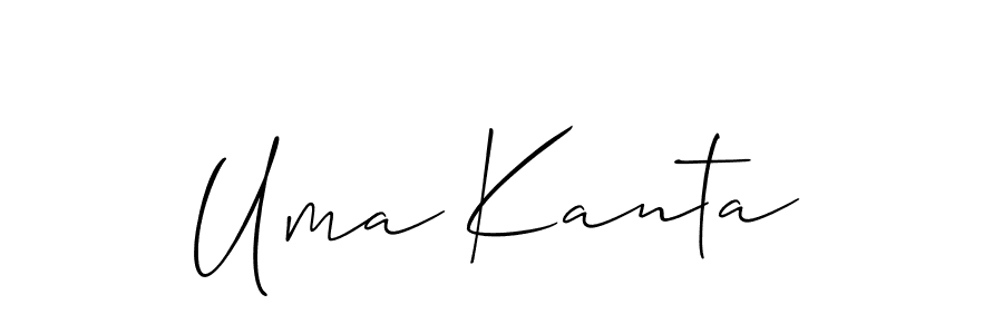 Design your own signature with our free online signature maker. With this signature software, you can create a handwritten (Allison_Script) signature for name Uma Kanta. Uma Kanta signature style 2 images and pictures png