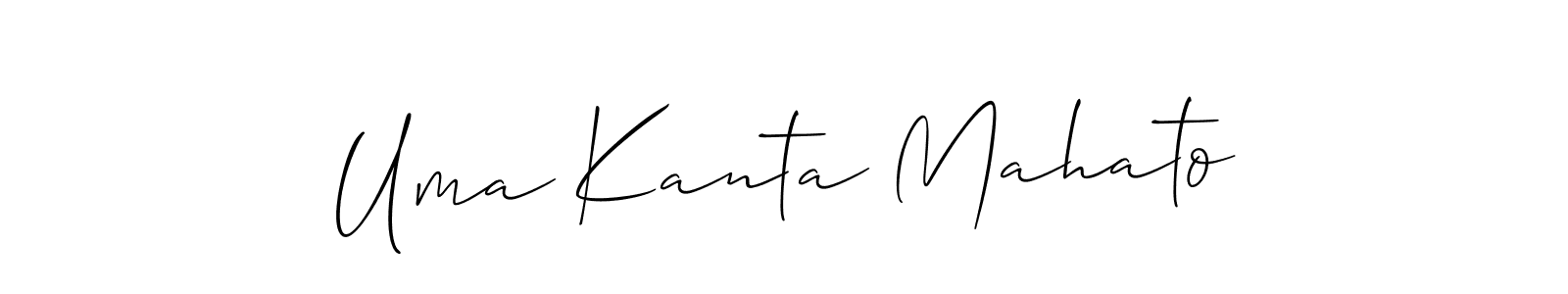Uma Kanta Mahato stylish signature style. Best Handwritten Sign (Allison_Script) for my name. Handwritten Signature Collection Ideas for my name Uma Kanta Mahato. Uma Kanta Mahato signature style 2 images and pictures png