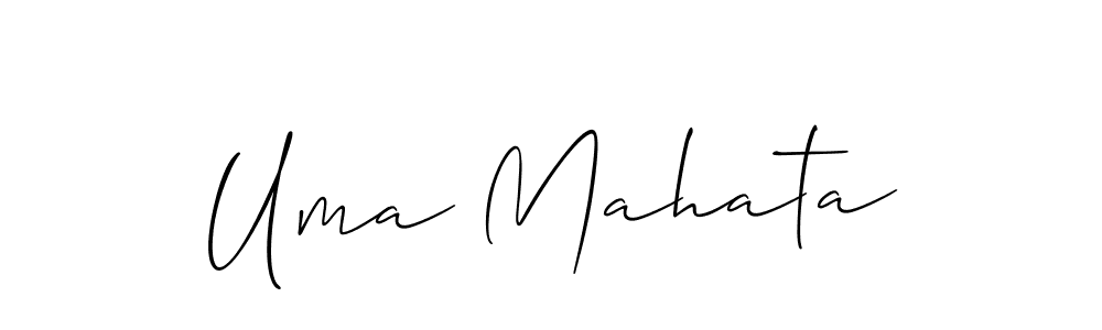 This is the best signature style for the Uma Mahata name. Also you like these signature font (Allison_Script). Mix name signature. Uma Mahata signature style 2 images and pictures png