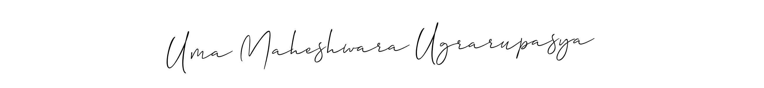 How to Draw Uma Maheshwara Ugrarupasya signature style? Allison_Script is a latest design signature styles for name Uma Maheshwara Ugrarupasya. Uma Maheshwara Ugrarupasya signature style 2 images and pictures png