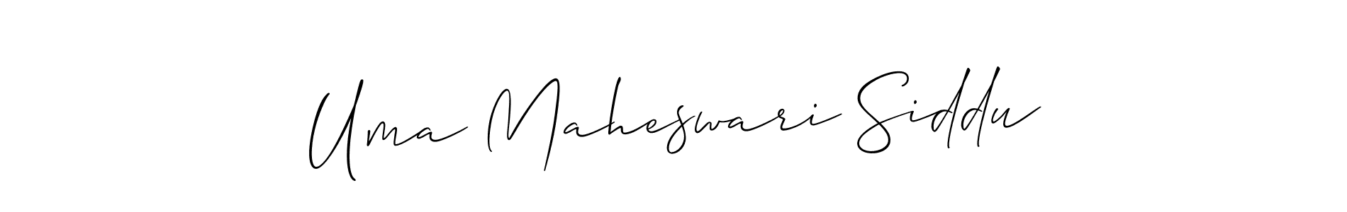 You can use this online signature creator to create a handwritten signature for the name Uma Maheswari Siddu. This is the best online autograph maker. Uma Maheswari Siddu signature style 2 images and pictures png