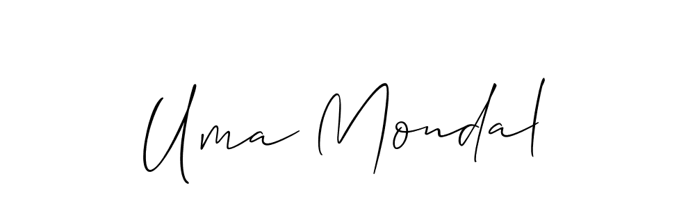 Make a short Uma Mondal signature style. Manage your documents anywhere anytime using Allison_Script. Create and add eSignatures, submit forms, share and send files easily. Uma Mondal signature style 2 images and pictures png