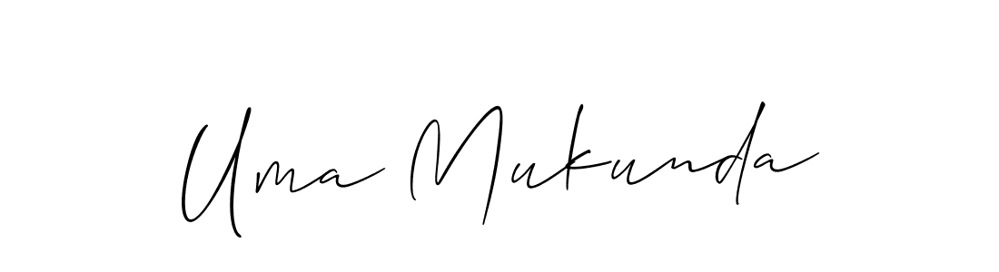 Once you've used our free online signature maker to create your best signature Allison_Script style, it's time to enjoy all of the benefits that Uma Mukunda name signing documents. Uma Mukunda signature style 2 images and pictures png